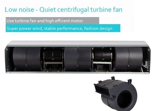 Centrifugalna zasłona powietrzna 3,5 m Wysokość 60-200 cm Szerokość 2-prędkościowy pilot