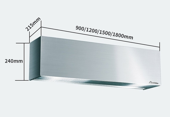 Kurtyna powietrzna ze stali nierdzewnej SS304 1500mm do drzwi o wysokości 2,5-4m