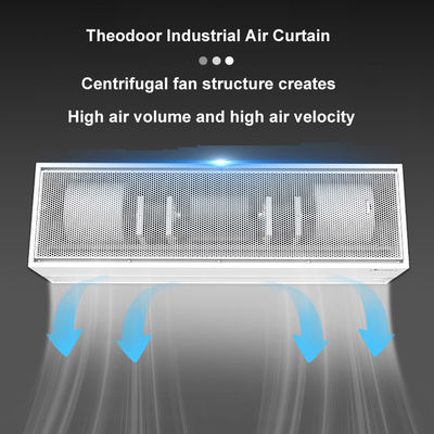 Heavy Duty Industrial Air Curtain with 25m/s Air Flow Speed and Single Phase or 3-Phase Power for Warehouse and Factory Use