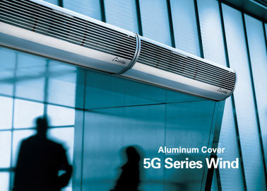 Aluminiowe srebrne zasłony powietrzne do drzwi komercyjnych z wentylatorem do drzwi o niskim poziomie hałasu